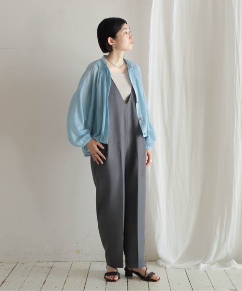 NOMBRE IMPAIR（ノンブルアンペール）の「ハイツイストコットン　2WAYニットキャミ（ニット/セーター・レディース・グレイッシュベージュ/カーキ/チャコールグレー/ホワイト・FREE）」の19枚目の写真