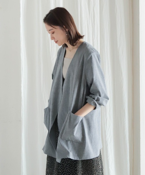 NOMBRE IMPAIR（ノンブルアンペール）の「ハイツイストコットン　2WAYニットキャミ（ニット/セーター・レディース・グレイッシュベージュ/カーキ/チャコールグレー/ホワイト・FREE）」の13枚目の写真