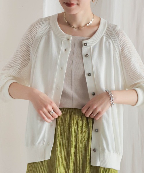 NOMBRE IMPAIR（ノンブルアンペール）の「ハイツイストコットン　2WAYニットキャミ（ニット/セーター・レディース・グレイッシュベージュ/カーキ/チャコールグレー/ホワイト・FREE）」の21枚目の写真