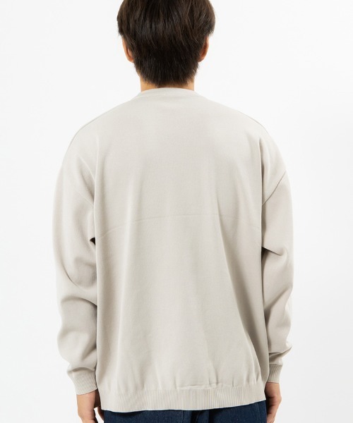 430(フォーサーティ)の「mn3077-L-S RLX KNIT C&S クルーネックセーター(ニット/セーター・メンズ・ブラック/グレイッシュベージュ/オフホワイト/チャコールグレー・0/1/2/3)」の8枚目の写真