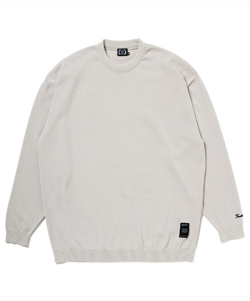 430(フォーサーティ)の「mn3077-L-S RLX KNIT C&S クルーネックセーター(ニット/セーター・メンズ・ブラック/グレイッシュベージュ/オフホワイト/チャコールグレー・0/1/2/3)」の12枚目の写真