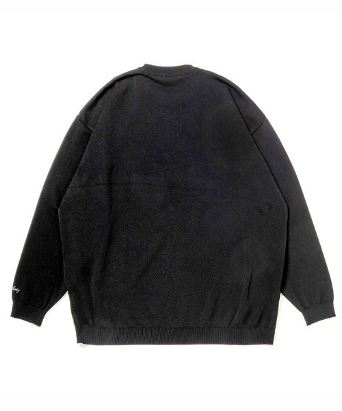 430(フォーサーティ)の「mn3077-L-S RLX KNIT C&S クルーネックセーター(ニット/セーター・メンズ・ブラック/グレイッシュベージュ/オフホワイト/チャコールグレー・0/1/2/3)」の15枚目の写真