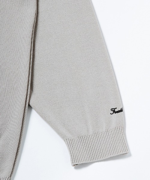 430(フォーサーティ)の「mn3077-L-S RLX KNIT C&S クルーネックセーター(ニット/セーター・メンズ・ブラック/グレイッシュベージュ/オフホワイト/チャコールグレー・0/1/2/3)」の19枚目の写真