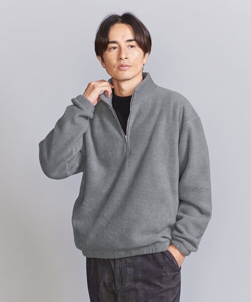BEAUTY&YOUTH UNITED ARROWS(ビューティーアンドユースユナイテッドアローズ)の「ナチュール フリース ハーフジップ プルオーバー(その他トップス・メンズ・ブラック/グレー/ロイヤルブルー・S/M/L/XL)」の9枚目の写真