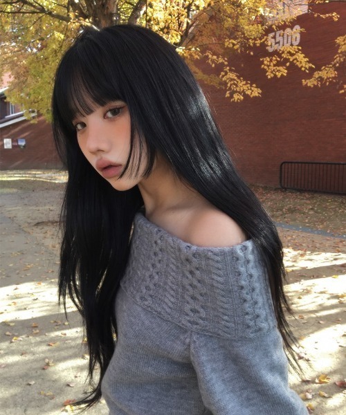 anyonemore（エニワンモア）の「ロングタイマフラー付きオフショルダーニットセット（ニット/セーター・レディース・グレー・FREE）」の2枚目の写真