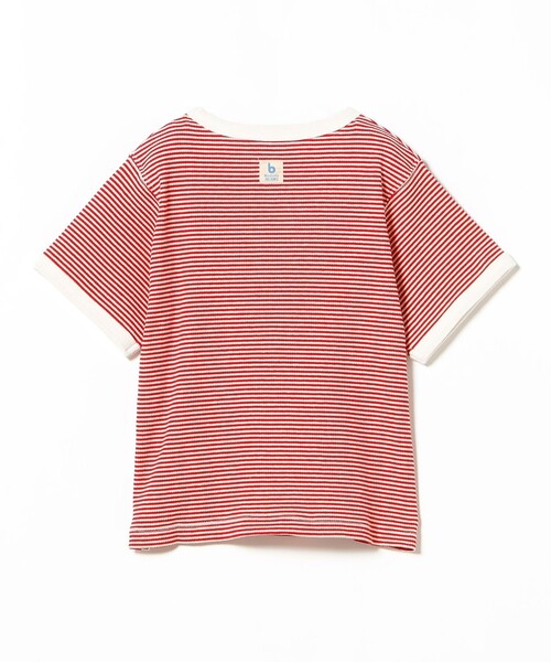 こども ビームス(コドモビームス)の「テレコボーダー Tシャツ(100〜140cm)(Tシャツ/カットソー・キッズ・ブルー/グリーン系その他/レッド・140/130/120/110/100)」の5枚目の写真