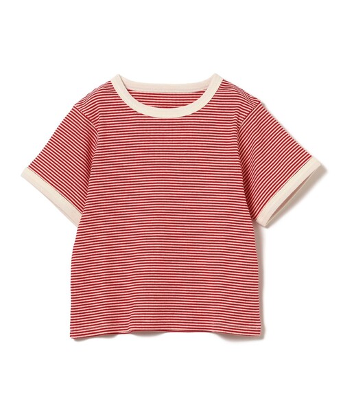 こども ビームス(コドモビームス)の「テレコボーダー Tシャツ(100〜140cm)(Tシャツ/カットソー・キッズ・ブルー/グリーン系その他/レッド・140/130/120/110/100)」の12枚目の写真