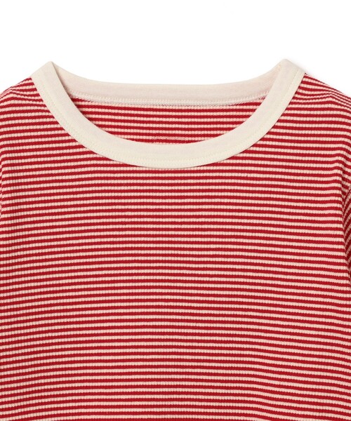 こども ビームス(コドモビームス)の「テレコボーダー Tシャツ(100〜140cm)(Tシャツ/カットソー・キッズ・ブルー/グリーン系その他/レッド・140/130/120/110/100)」の13枚目の写真
