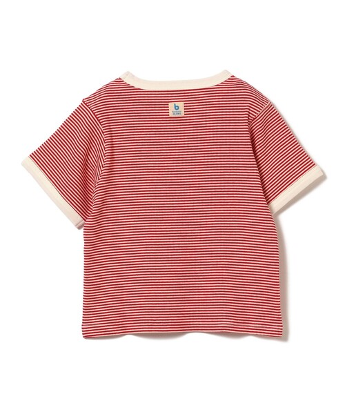 こども ビームス(コドモビームス)の「テレコボーダー Tシャツ(100〜140cm)(Tシャツ/カットソー・キッズ・ブルー/グリーン系その他/レッド・140/130/120/110/100)」の16枚目の写真