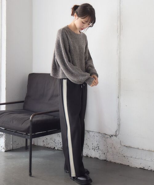 RETRO GIRL（レトロガール）の「コールラインパンツ（その他パンツ・レディース・ブラック/ライトグレー/ナチュラル・FREE）」の4枚目の写真