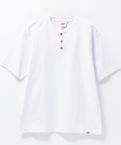Dickies(ディッキーズ)の「【Dickies】別注ヘンリーネックショートスリーブTシャツ(Tシャツ/カットソー・メンズ・アッシュグレー/ブラック/ホワイト・L/M/XXL/XL)」の4枚目の写真