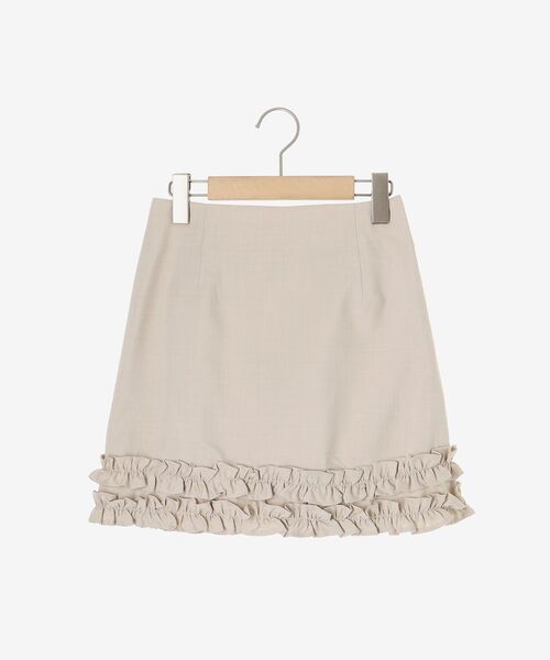 MAJESTIC LEGON（マジェスティックレゴン）の「ホイップフリルスカパン（スカート・レディース・ブラウン/グレー系その他/アイボリー/グレー・MEDIUM）」の18枚目の写真