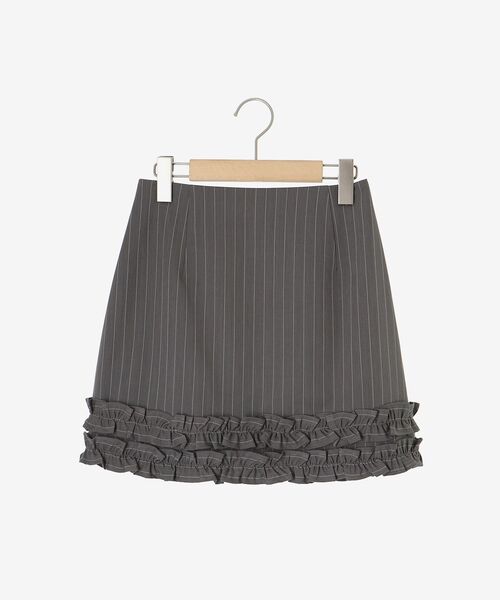 MAJESTIC LEGON（マジェスティックレゴン）の「ホイップフリルスカパン（スカート・レディース・ブラウン/グレー系その他/アイボリー/グレー・MEDIUM）」の16枚目の写真