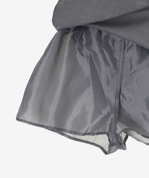 MAJESTIC LEGON（マジェスティックレゴン）の「ホイップフリルスカパン（スカート・レディース・ブラウン/グレー系その他/アイボリー/グレー・MEDIUM）」の10枚目の写真