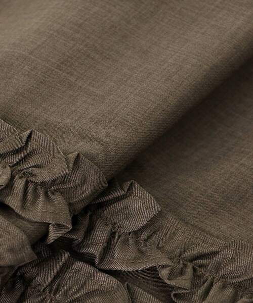 MAJESTIC LEGON（マジェスティックレゴン）の「ホイップフリルスカパン（スカート・レディース・ブラウン/グレー系その他/アイボリー/グレー・MEDIUM）」の13枚目の写真