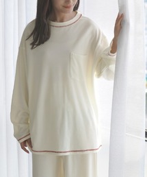 HUG.U（ハグユー）の「『 体感＋3.1℃ 』腹巻き付き ルームウェア 上下セット（ルームウェア/パジャマ）」