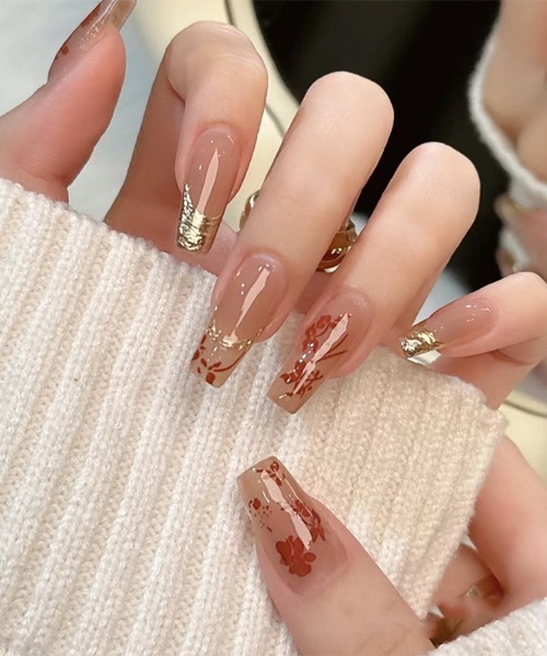 Doux Belle（ドゥーベル）の「簡単にネイルチップ ハンドネイルチップ 花柄（ネイルシール/ネイルチップ・レディース・H/A/F/E/D/C/G/B・FREE）」の7枚目の写真