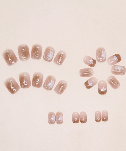 Doux Belle（ドゥーベル）の「簡単にネイルチップ ハンドネイルチップ 花柄（ネイルシール/ネイルチップ・レディース・H/A/F/E/D/C/G/B・FREE）」の15枚目の写真