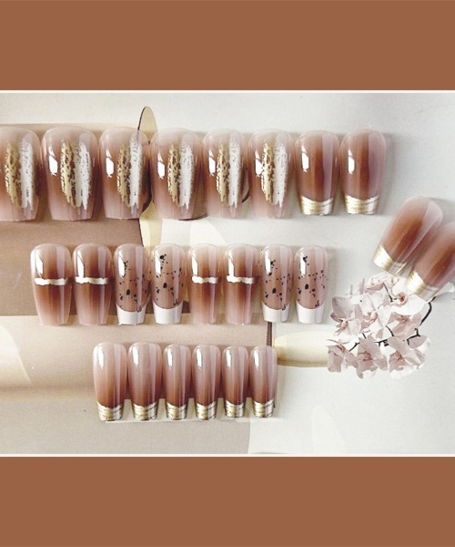 Doux Belle（ドゥーベル）の「簡単にネイルチップ ハンドネイルチップ 花柄（ネイルシール/ネイルチップ・レディース・H/A/F/E/D/C/G/B・FREE）」の20枚目の写真