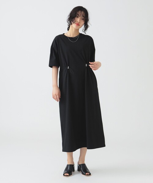 B:MING by BEAMS(ビーミングバイビームス)の「【洗える】ウエスト ドローストリング ワンピース(S~M)(ワンピース・レディース・ブラック/ライトグレー/ブルー・MEDIUM/SMALL)」の17枚目の写真