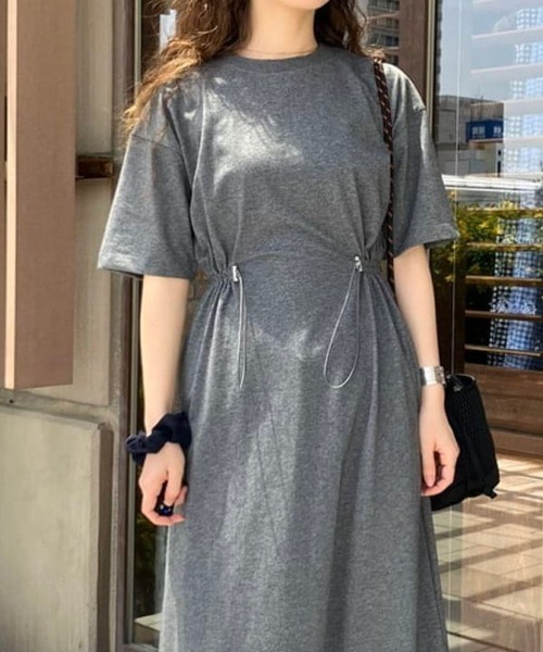 関送込★MONCLER★ウエスト ドローストリング ワンピース セール】【洗える】ウエスト ドローストリング ワンピース(S~M