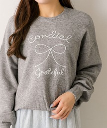 OLIVE des OLIVE | コード刺繍ニット(ニット/セーター)