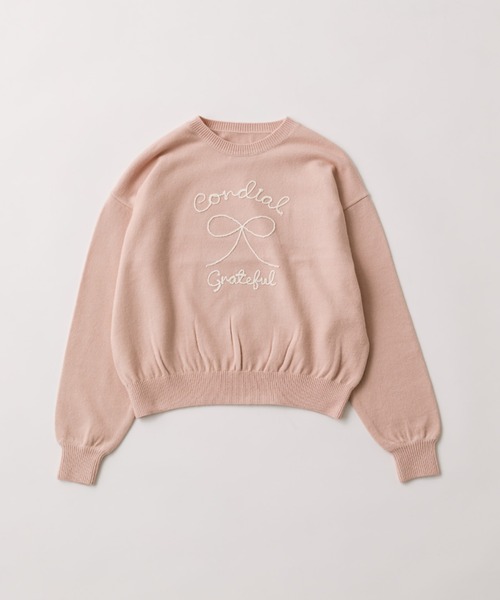 コード刺繍ニット（ニット/セーター）｜OLIVE des OLIVE（オリーブデオリーブ）