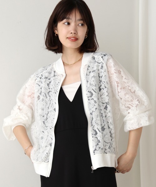 Bou Jeloud（ブージュルード）の「シアーレースブルゾン（シャツ/ブラウス・レディース・ブラック/ホワイト・38）」の20枚目の写真