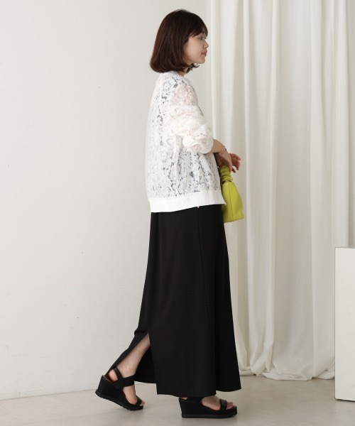 Bou Jeloud（ブージュルード）の「シアーレースブルゾン（シャツ/ブラウス・レディース・ブラック/ホワイト・38）」の22枚目の写真