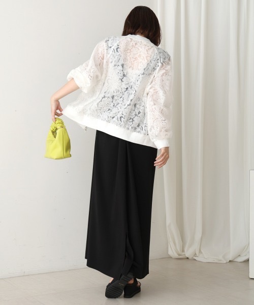 Bou Jeloud（ブージュルード）の「シアーレースブルゾン（シャツ/ブラウス・レディース・ブラック/ホワイト・38）」の19枚目の写真