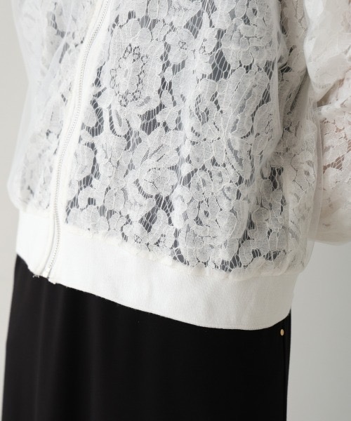 Bou Jeloud（ブージュルード）の「シアーレースブルゾン（シャツ/ブラウス・レディース・ブラック/ホワイト・38）」の15枚目の写真