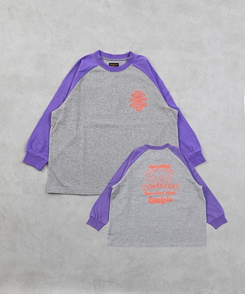 Life Support Products(ライフサポートプロダクツ)の「前後プリントラグランロンT(Tシャツ/カットソー・キッズ・チャコール/モスグリーン/オフホワイト/杢グレー・80/90/95/100/110/120/130/140/150)」の10枚目の写真