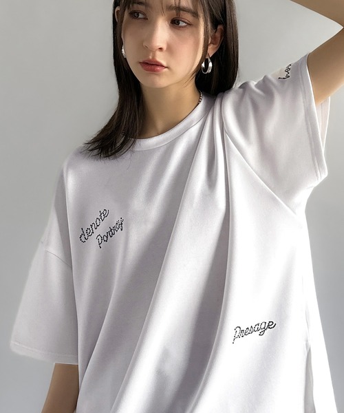 jentlouis ラインストーンTシャツ　Mサイズ　ジェントルイス ラインストーンTシャツ – pium