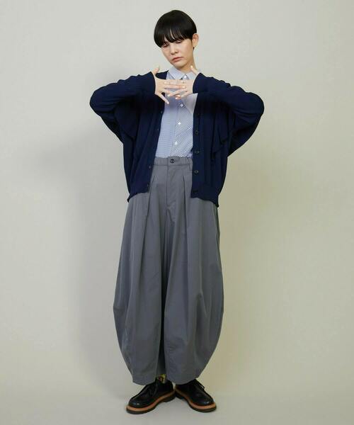 FRAPBOIS（フラボア）の「フリルリブカーデカーディガン（カーディガン/ボレロ・レディース・レッド/ネイビー・1）」の15枚目の写真