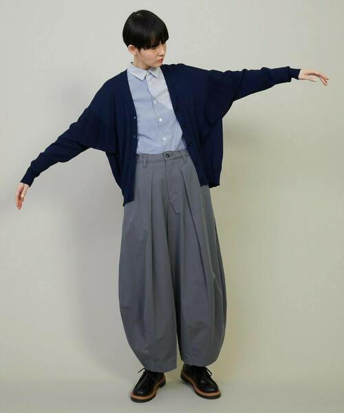 FRAPBOIS（フラボア）の「フリルリブカーデカーディガン（カーディガン/ボレロ・レディース・レッド/ネイビー・1）」の16枚目の写真