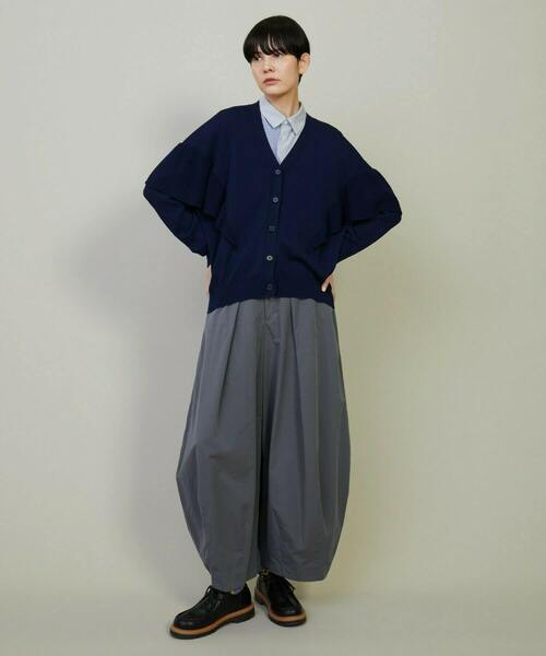 FRAPBOIS（フラボア）の「フリルリブカーデカーディガン（カーディガン/ボレロ・レディース・レッド/ネイビー・1）」の18枚目の写真