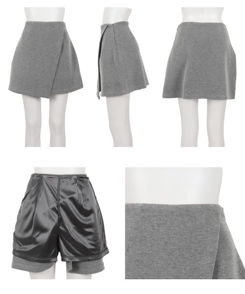 KOBE LETTUCE（コウベレタス）の「ダイバースコート（スカート・レディース・ブラック/チャコール・L/M/S）」の9枚目の写真