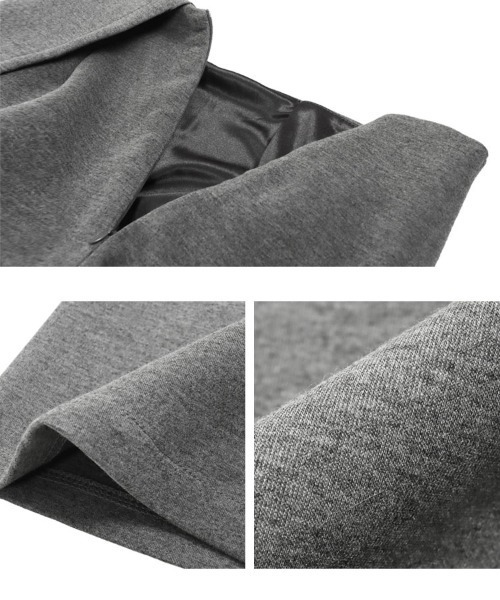 KOBE LETTUCE（コウベレタス）の「ダイバースコート（スカート・レディース・ブラック/チャコール・L/M/S）」の10枚目の写真