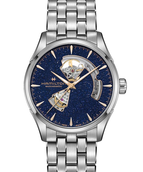 HAMILTON [ハミルトン] 腕時計 Jazzmaster （ジャズマスター） Open Heart オート 自動巻き 42MM ブルー×シルバー