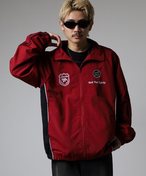 F.C.R.B ナイロンジャケット セール】76Lubricants 裏メッシュ ナイロン切替ブルゾン（ナイロン