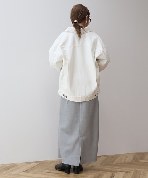 AMERICAN HOLIC（アメリカンホリック）の「オーバーサイズデニムジャケット（デニムジャケット・レディース・インディゴブルー/オフホワイト・L/M）」の4枚目の写真