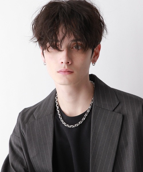 RAGEBLUE（レイジブルー）の「ステンレスデザインショートネックレス（ネックレス・メンズ・ホワイト/その他1・FREE）」の9枚目の写真