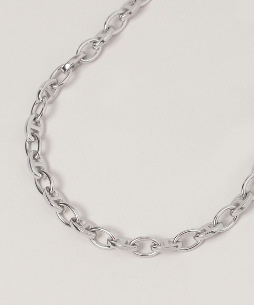 RAGEBLUE（レイジブルー）の「ステンレスデザインショートネックレス（ネックレス・メンズ・ホワイト/その他1・FREE）」の5枚目の写真