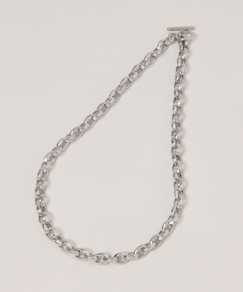 RAGEBLUE（レイジブルー）の「ステンレスデザインショートネックレス（ネックレス・メンズ・ホワイト/その他1・FREE）」の3枚目の写真