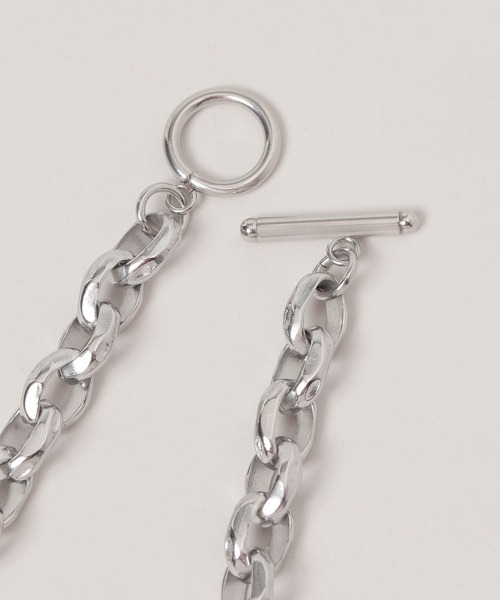 RAGEBLUE（レイジブルー）の「ステンレスデザインショートネックレス（ネックレス・メンズ・ホワイト/その他1・FREE）」の14枚目の写真