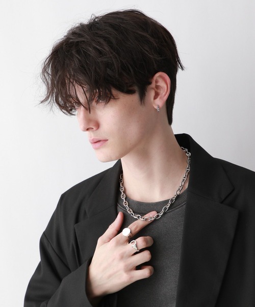 RAGEBLUE（レイジブルー）の「ステンレスデザインショートネックレス（ネックレス・メンズ・ホワイト/その他1・FREE）」の11枚目の写真