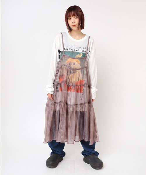 セール】D1667 シアーハーフキャミワンピ（ワンピース）｜RNA（アール  