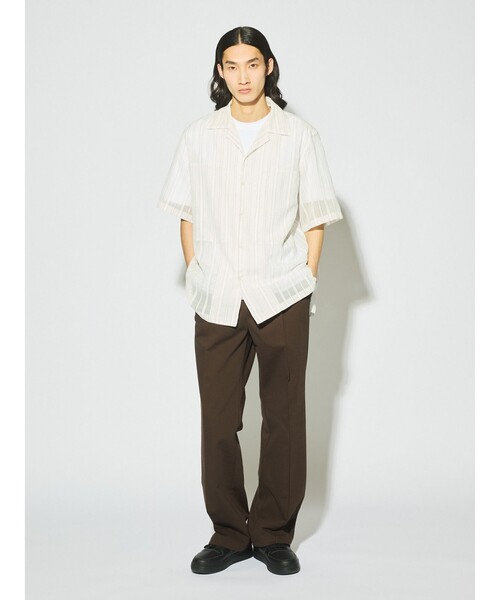 MIDIUMISOLID(ミディウミソリッド)の「MIDIUMISOLID Men’s コンプレッションストレッチスラックス(スラックス・メンズ・ブラック/ブラウン・48)」の1枚目の写真