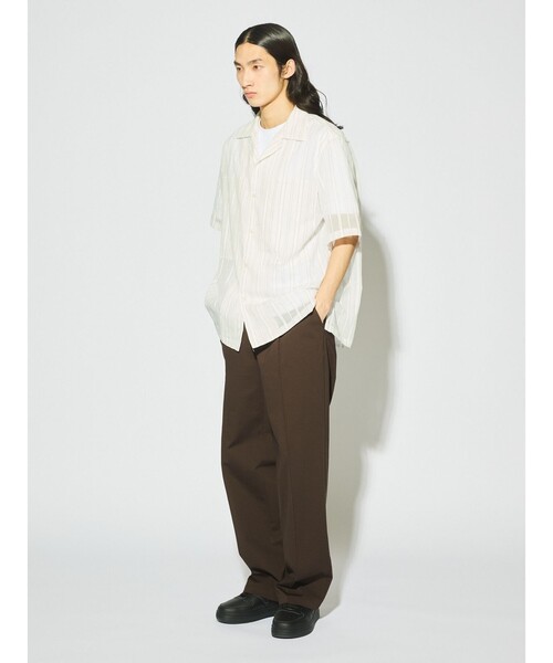 MIDIUMISOLID(ミディウミソリッド)の「MIDIUMISOLID Men’s コンプレッションストレッチスラックス(スラックス・メンズ・ブラック/ブラウン・48)」の3枚目の写真