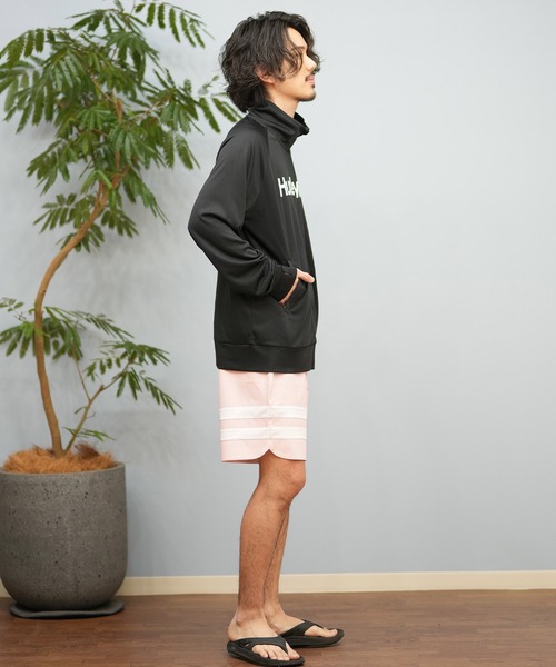 Hurley (ハーレー)の「Hurley/ハーレー 長袖ジップ UVケアラッシュガード MSRG251012(ラッシュガード・メンズ・チャコールグレー/ブラック/ホワイト・L/M/S)」の15枚目の写真